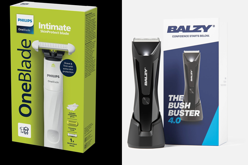 Philips OneBlade Intimate versus Balzy Bushbuster